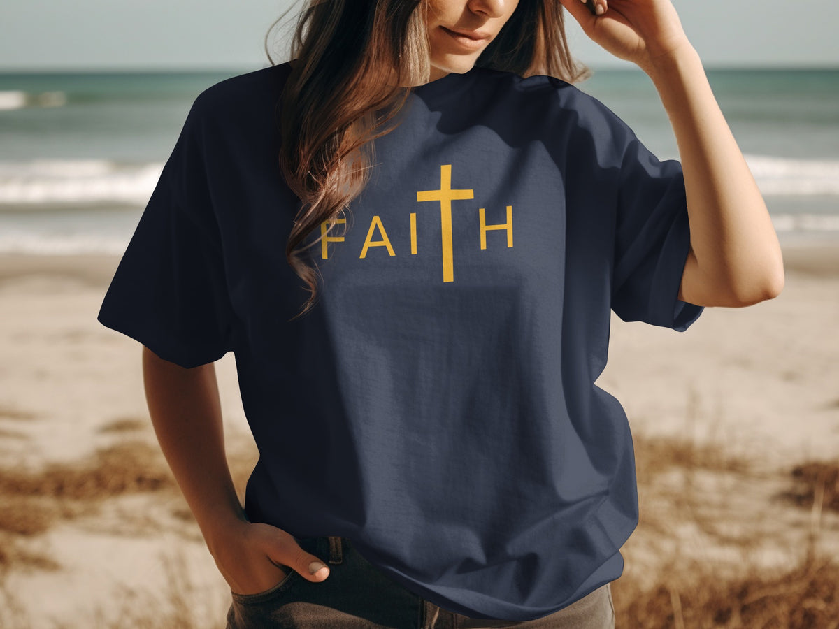 Faith Cross Minimalist T-Shirt