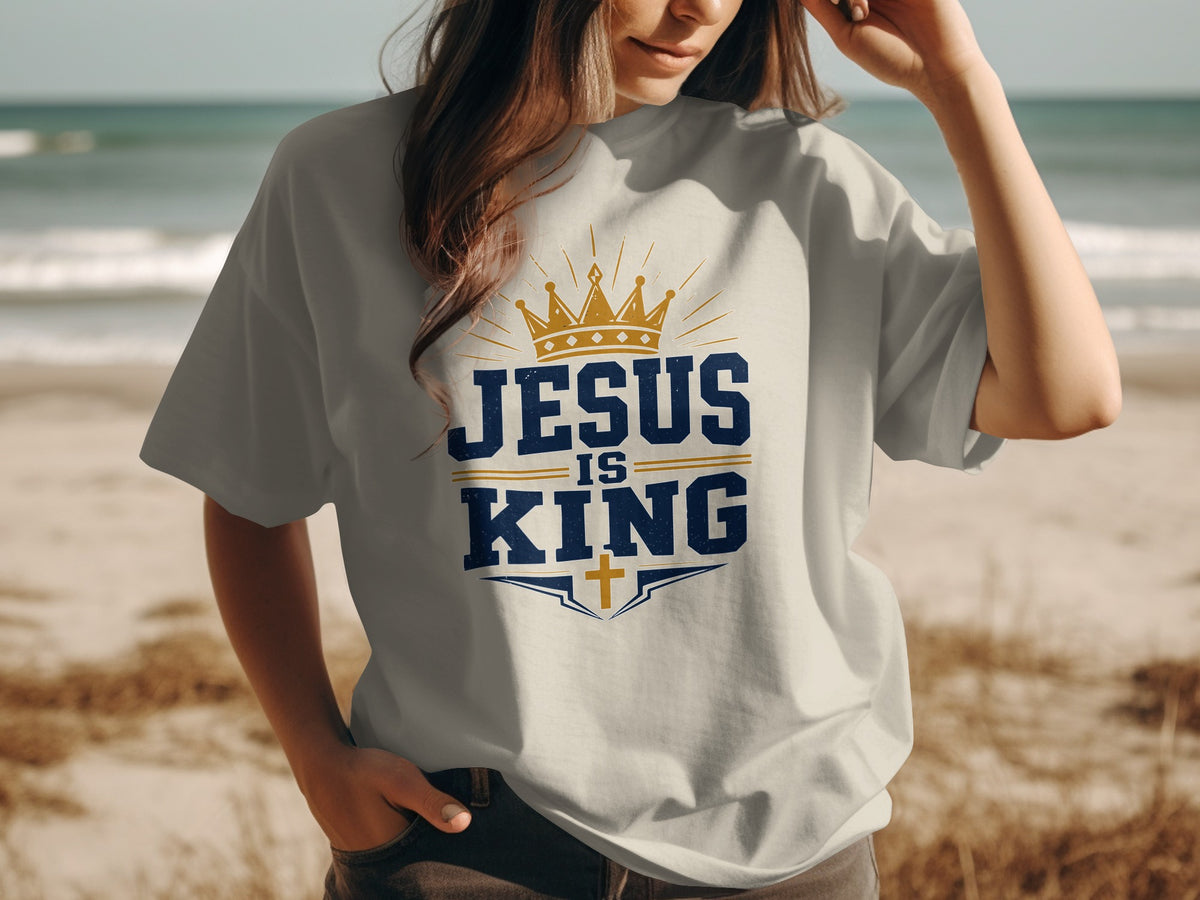 Jesus Is King Vintage Crown T-Shirt