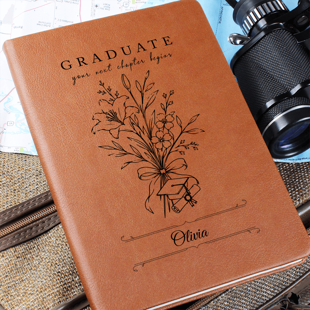 Personalized graduate journal — your next chapter begins | gift for her | The Faith World