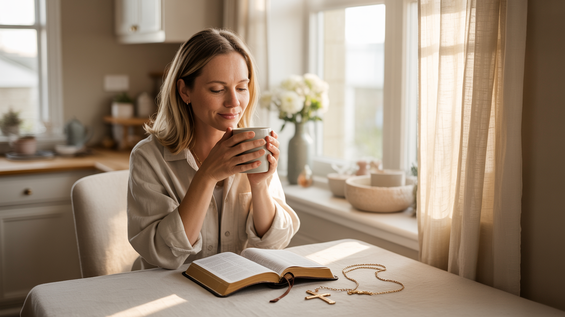 Christian family practicing 5 faith habits for a God-centered home — Nordenzi