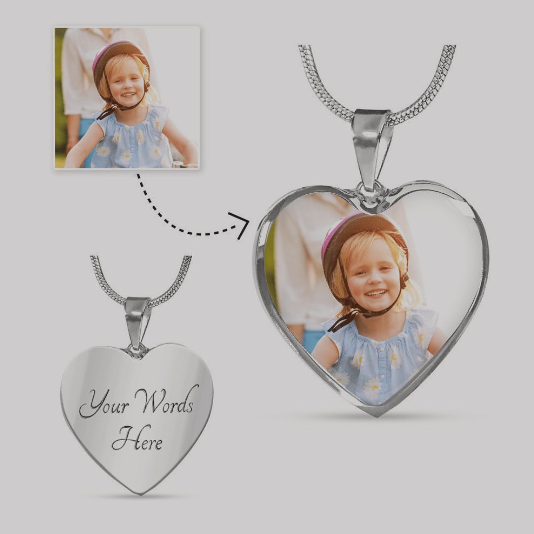 Personalized Christian picture necklace — photo jewelry gift | The Faith World