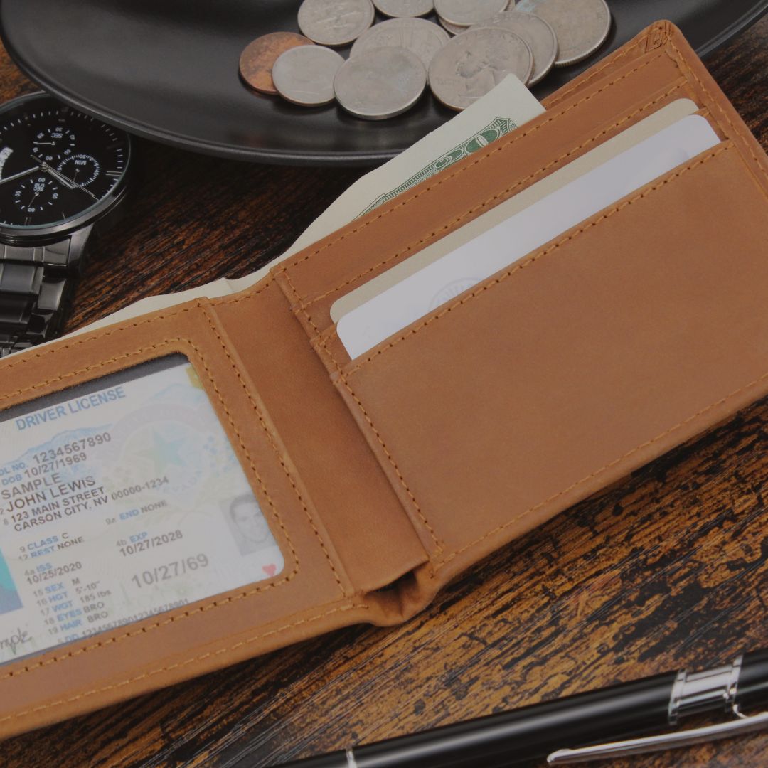 Personalized leather wallet — meaningful Christian gift for men | The Faith World