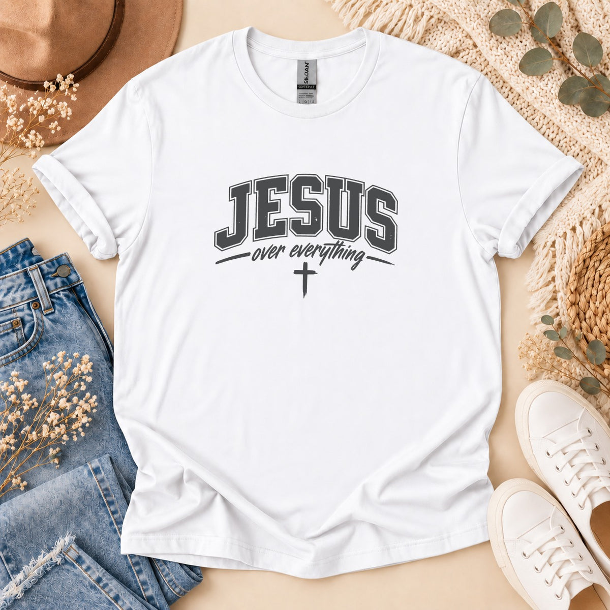 Jesus Over Everything Collegiate T-Shirt