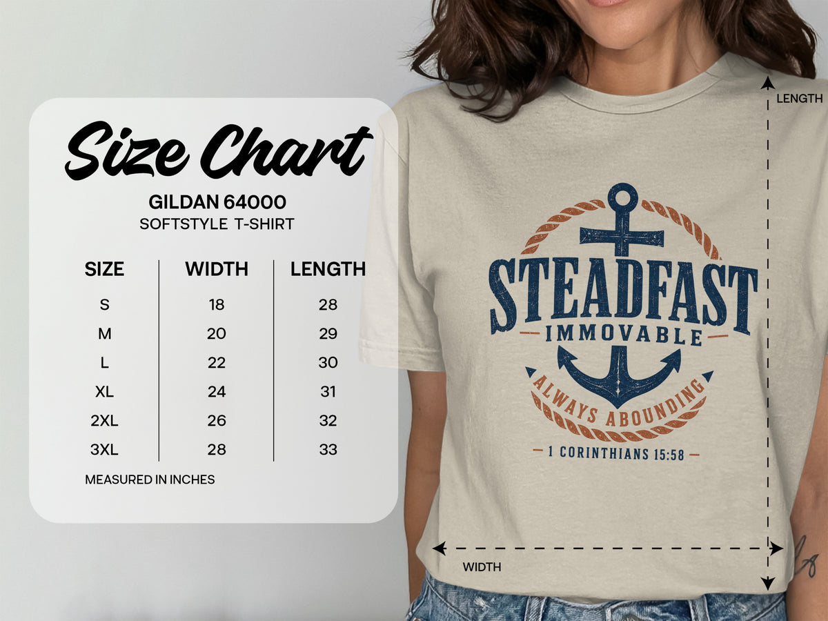 Steadfast Nautical Anchor Graphic T-Shirt