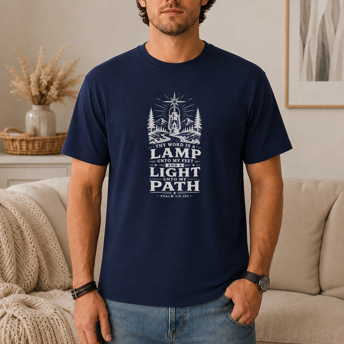 Lamp Unto My Feet Vintage Faith T-Shirt