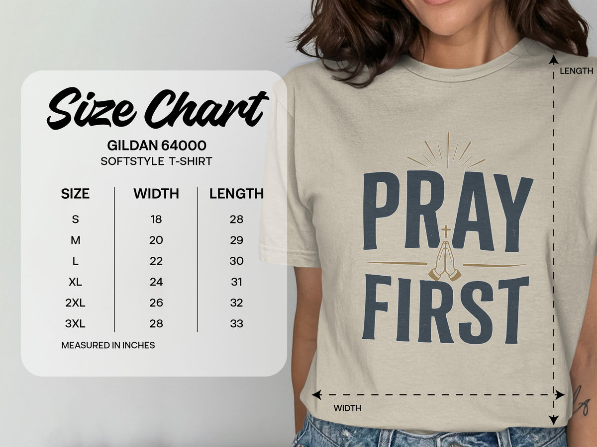 Pray First Faith Graphic T-Shirt