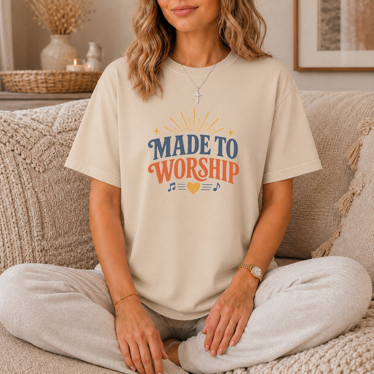 Made To Worship Retro Graphic T-Shirt