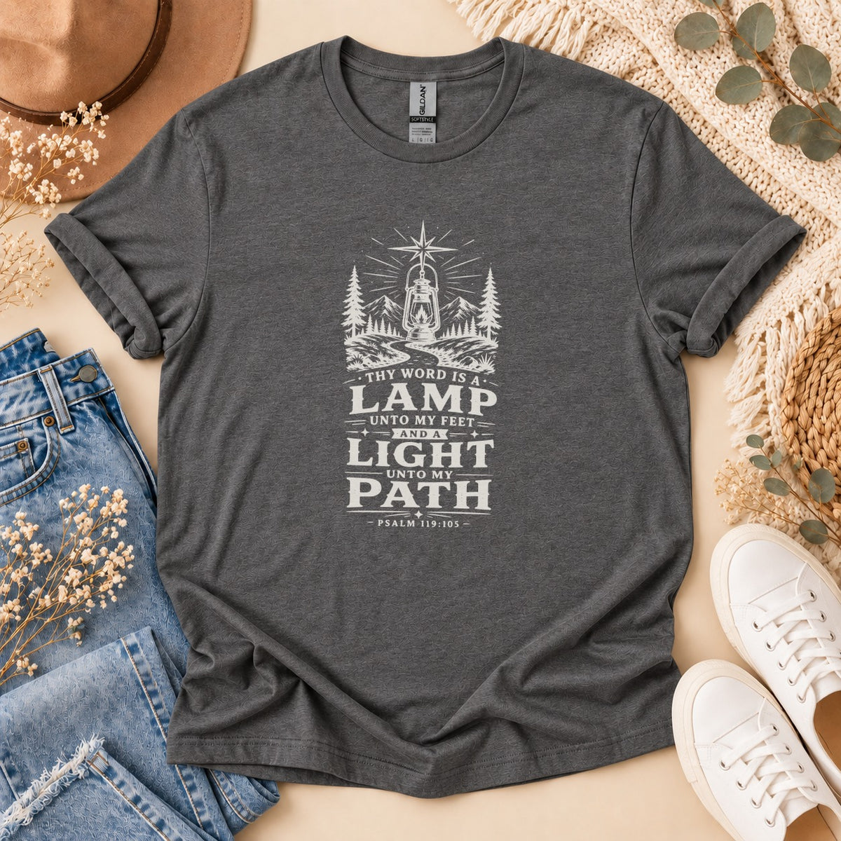 Lamp Unto My Feet Vintage Faith T-Shirt