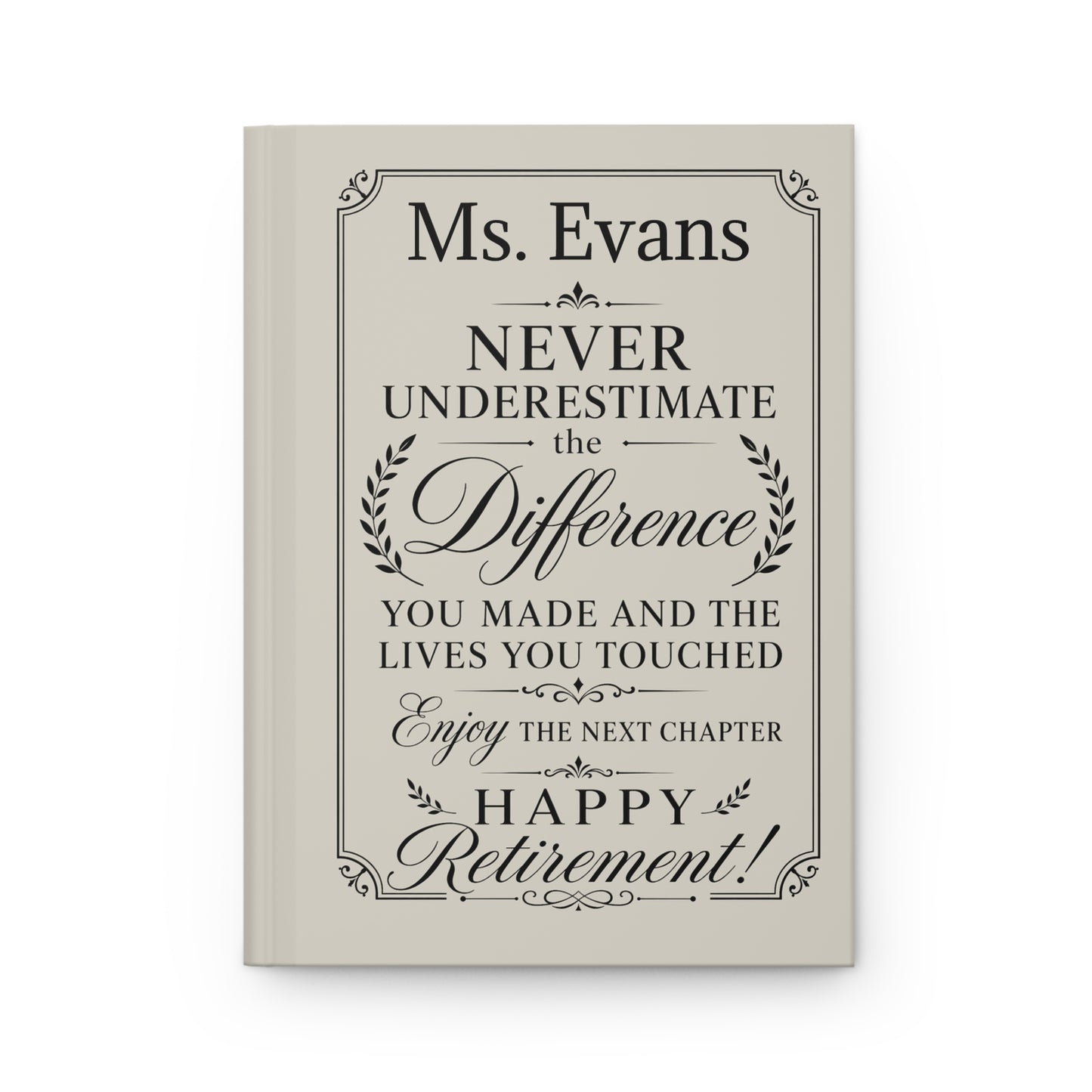 Personalized Retirement Gift Journal — Custom Name & Photo Keepsake
