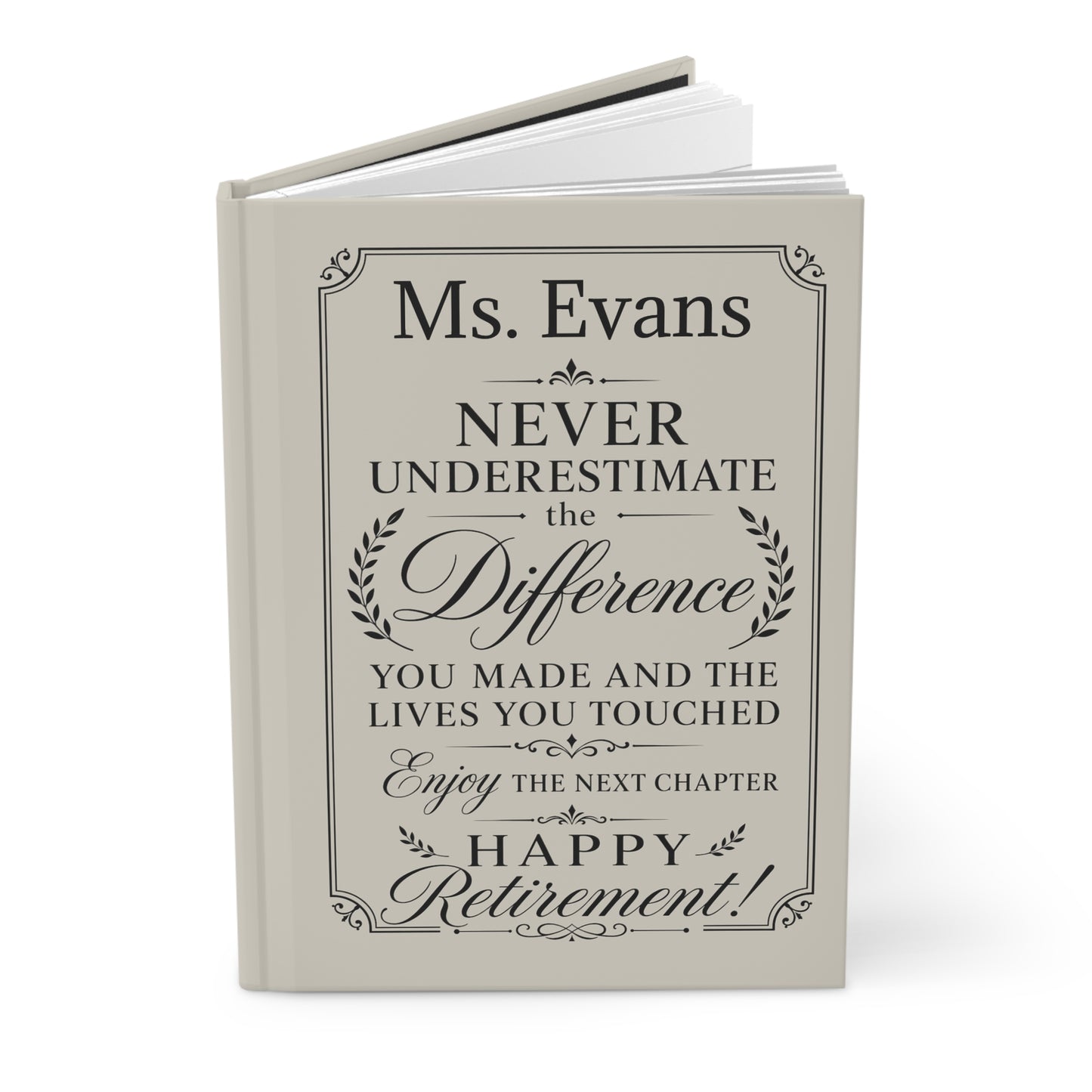 Personalized Retirement Gift Journal — Custom Name & Photo Keepsake