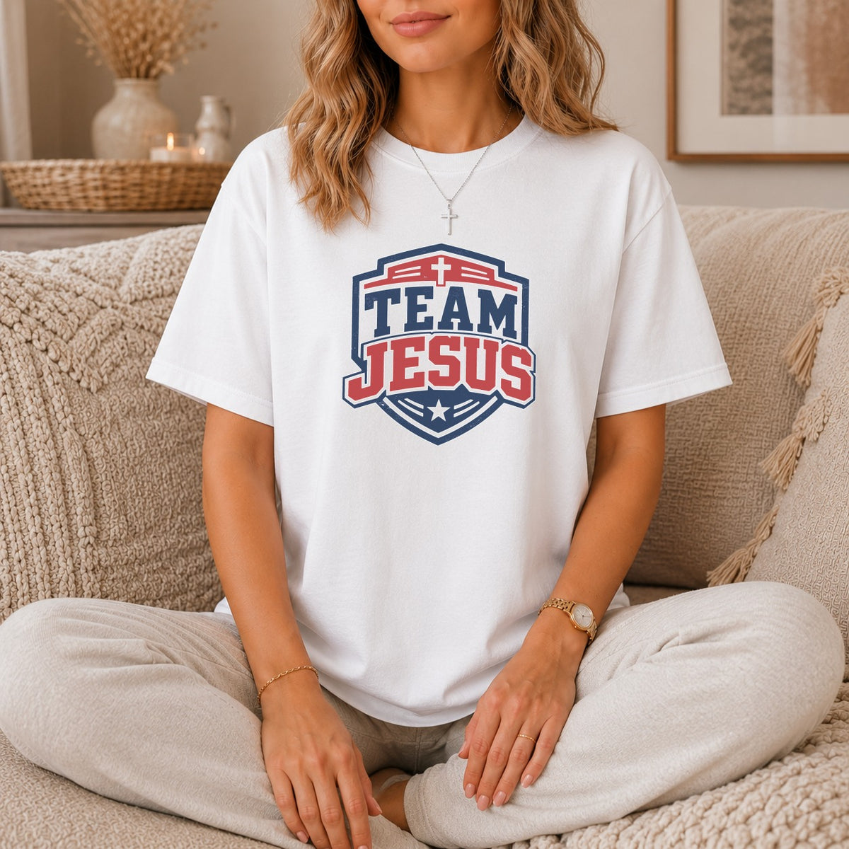 Team Jesus Varsity Crest T-Shirt