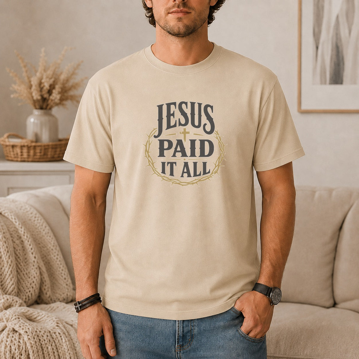 Jesus Paid It All Vintage T-Shirt