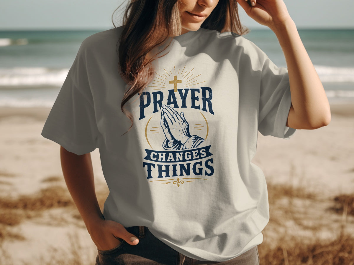 Prayer Changes Things Vintage Faith T-Shirt