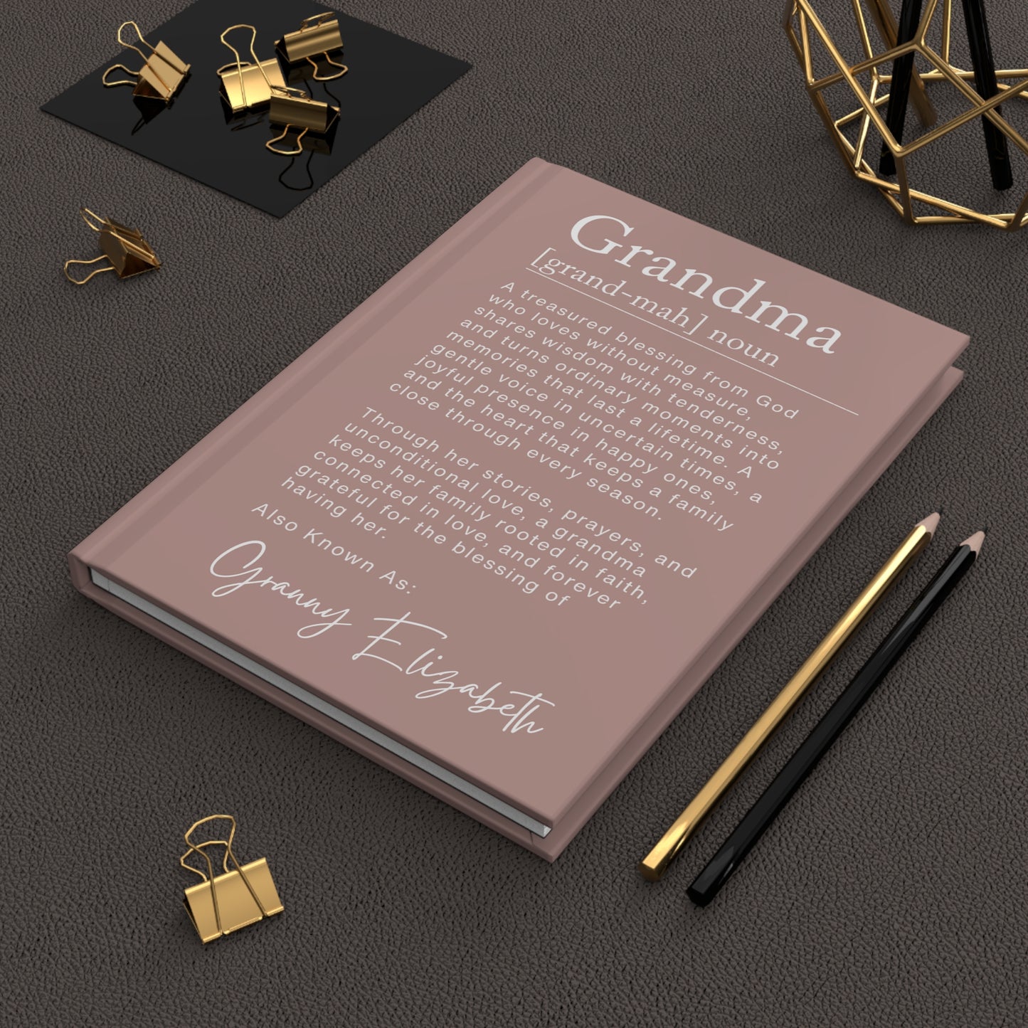 Grandma Definition Personalized Journal – Christian Keepsake Gift for Nana, Mimi & Grandma