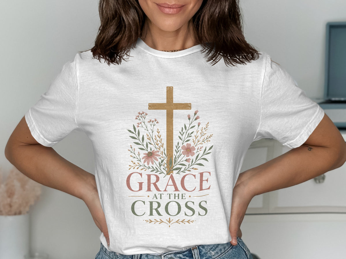 Grace At The Cross Botanical T-Shirt