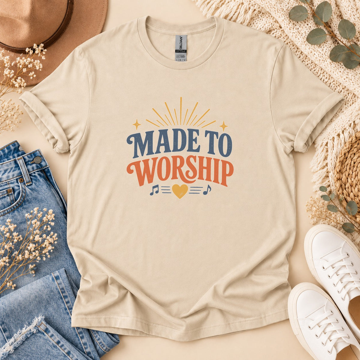 Made To Worship Retro Graphic T-Shirt