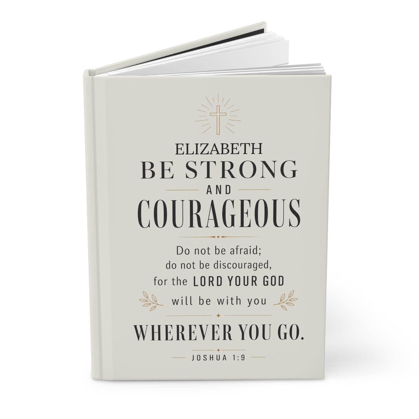 Be Strong and Courageous Healing Journal — encouragement gift shown in hand | Nordenzi
