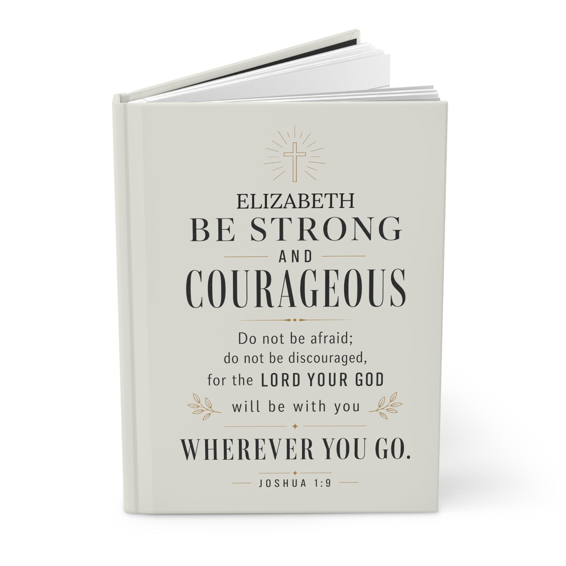 Be Strong and Courageous Healing Journal — encouragement gift shown in hand | Nordenzi