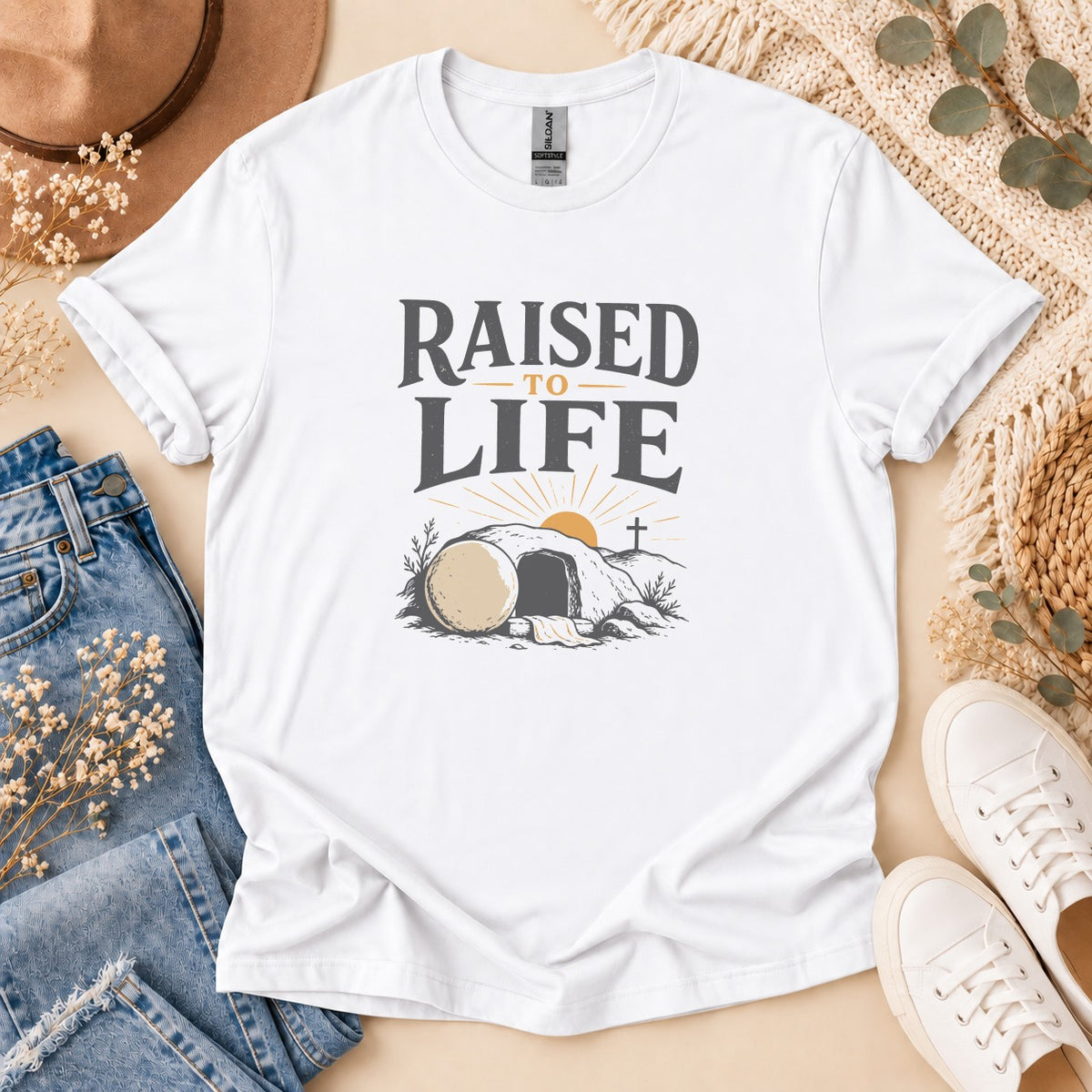 Raised To Life Empty Tomb Graphic T-Shirt