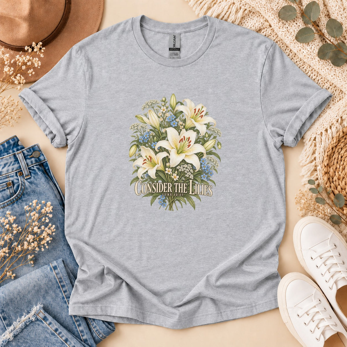 Consider The Lilies Botanical T-Shirt