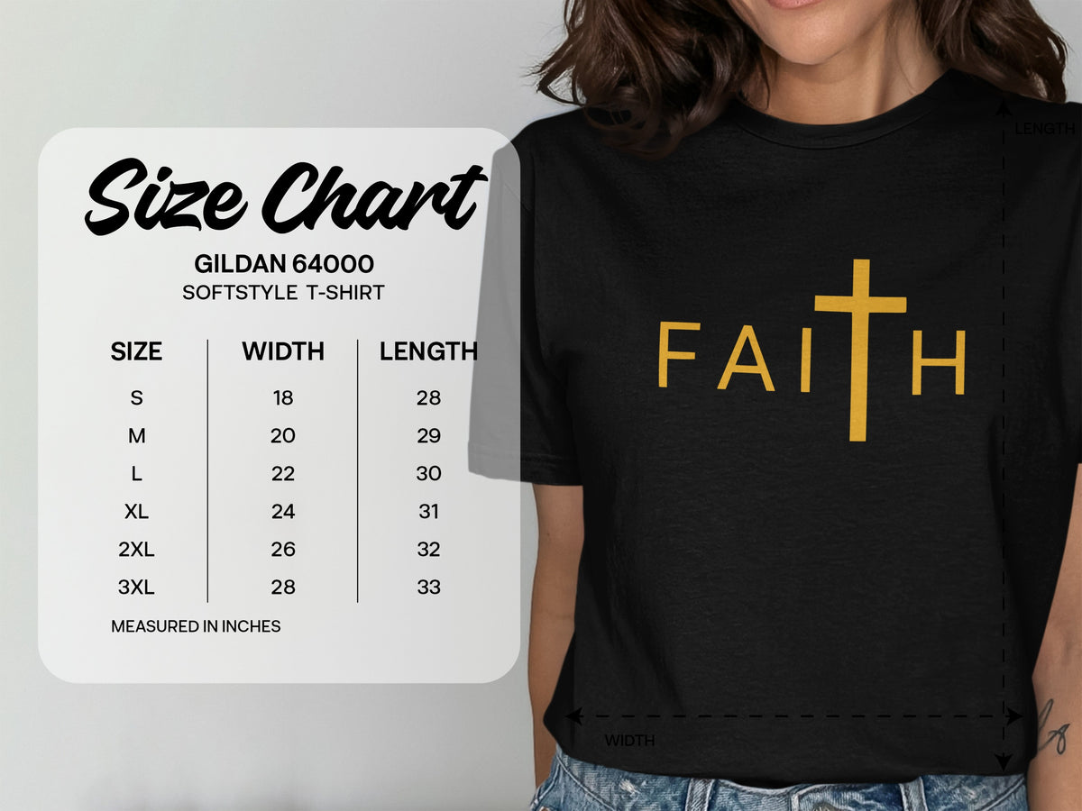 Faith Cross Minimalist T-Shirt