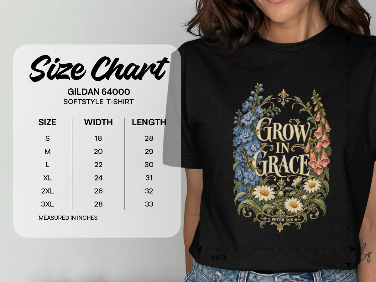 Grow In Grace Vintage Botanical T-Shirt