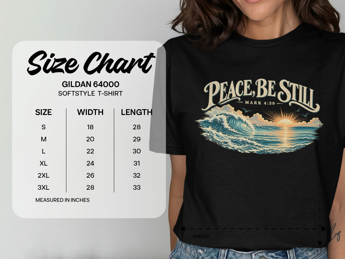 Peace Be Still Vintage Wave T-Shirt
