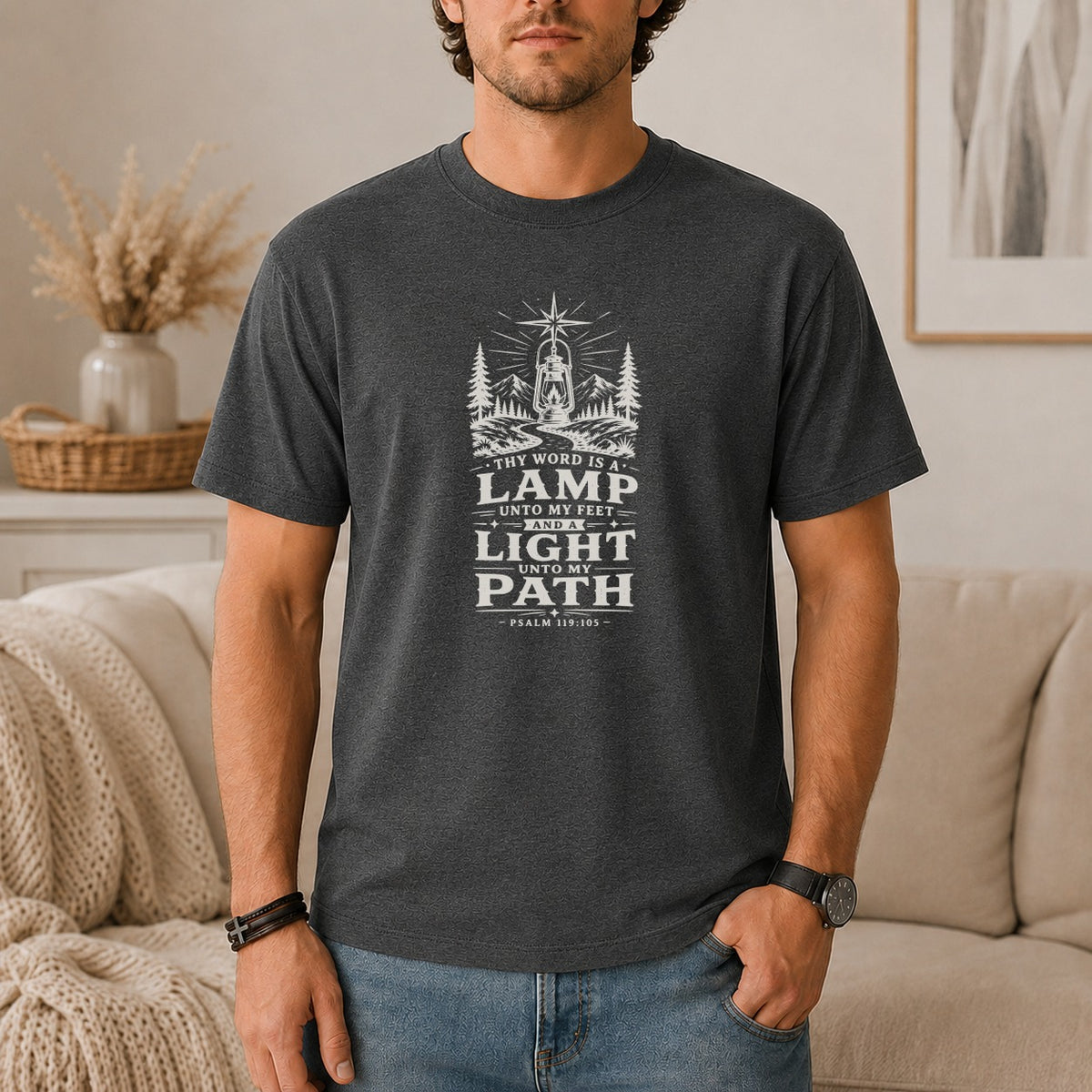 Lamp Unto My Feet Vintage Faith T-Shirt