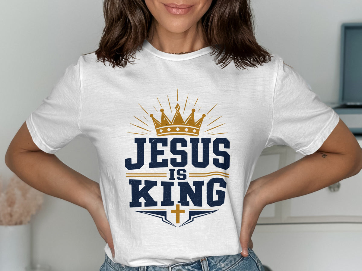 Jesus Is King Vintage Crown T-Shirt