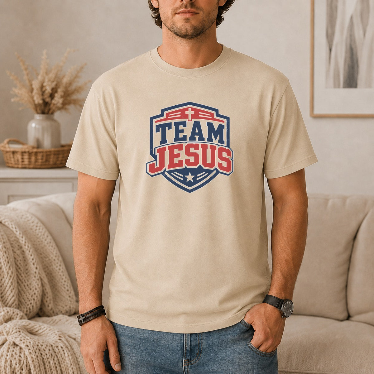 Team Jesus Varsity Crest T-Shirt