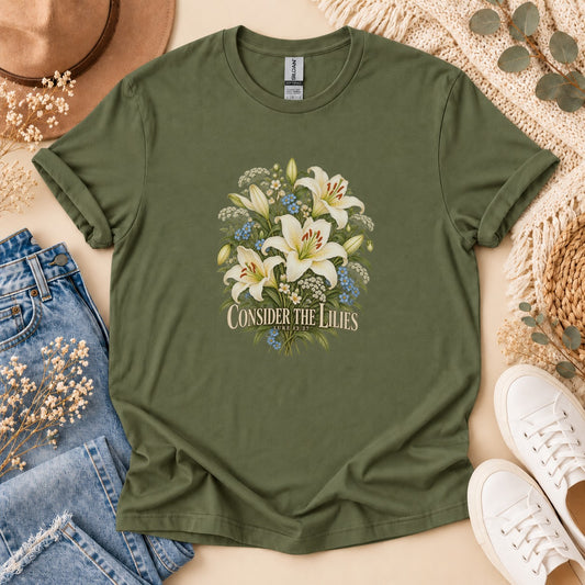 Consider The Lilies Botanical T-Shirt