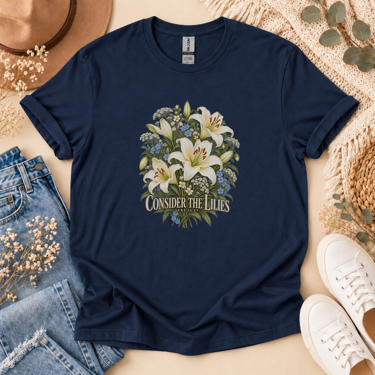 Consider The Lilies Botanical T-Shirt