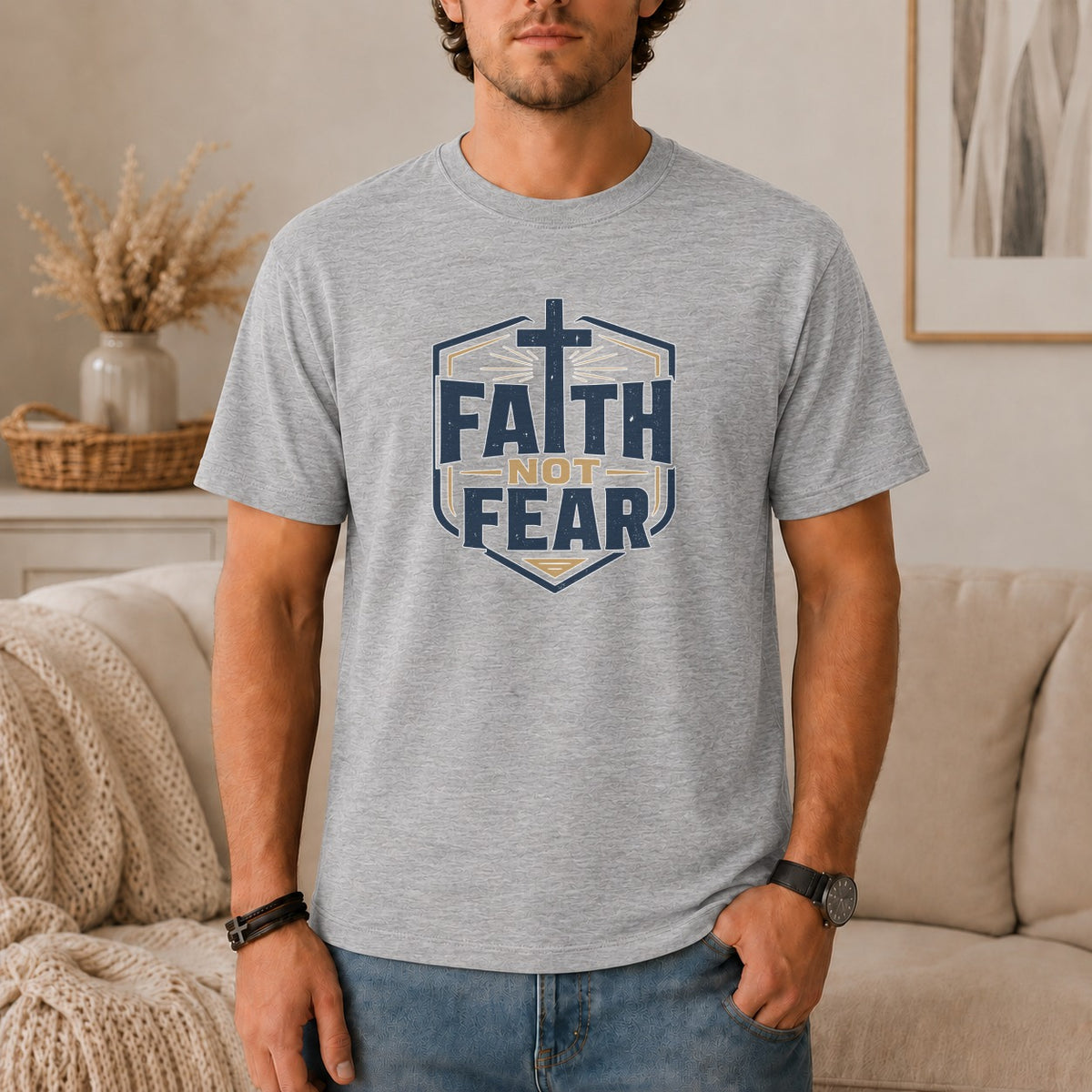 Faith Not Fear Crest T-Shirt