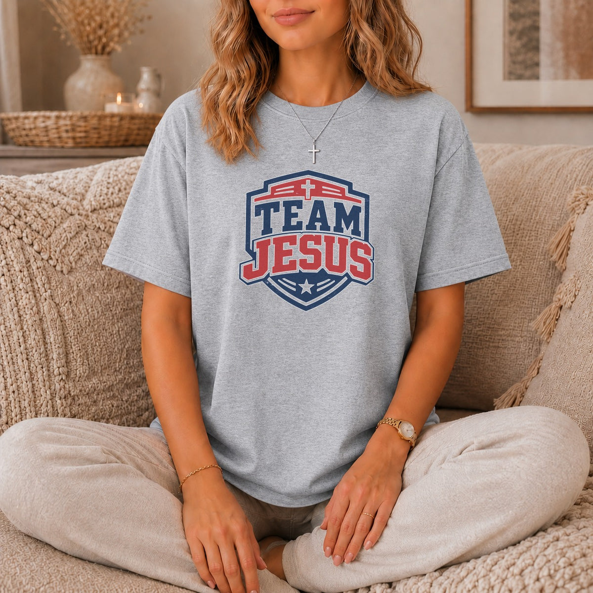 Team Jesus Varsity Crest T-Shirt