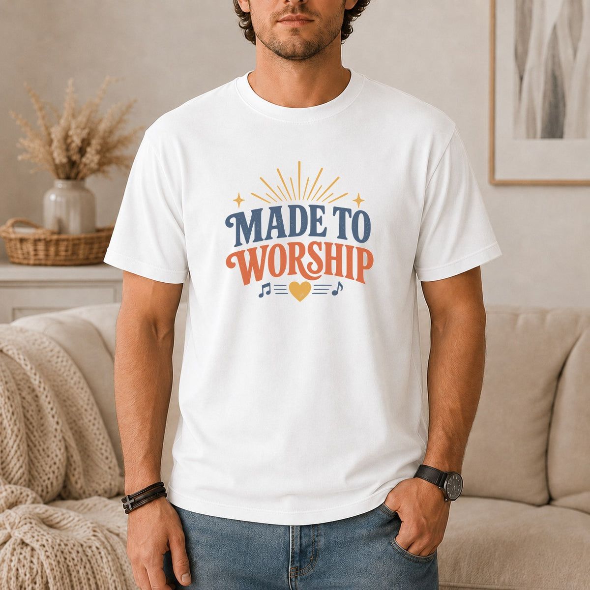 Made To Worship Retro Graphic T-Shirt