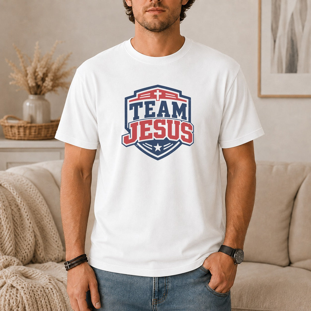 Team Jesus Varsity Crest T-Shirt