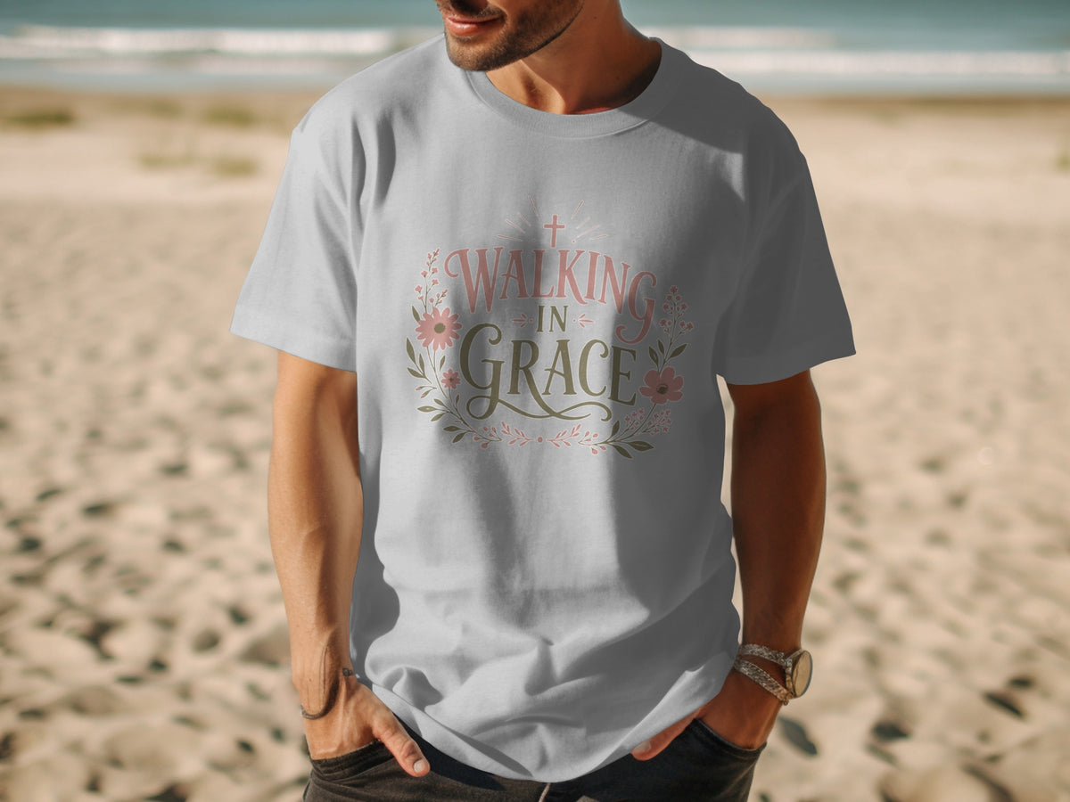 Walking In Grace Botanical T-Shirt