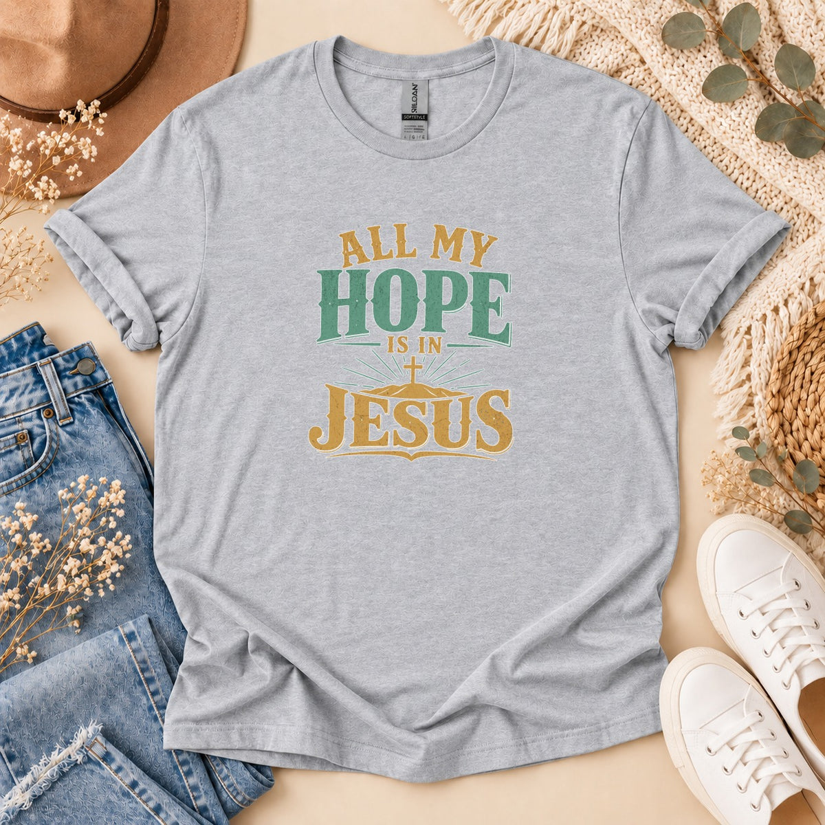 All My Hope Is In Jesus Vintage T-Shirt