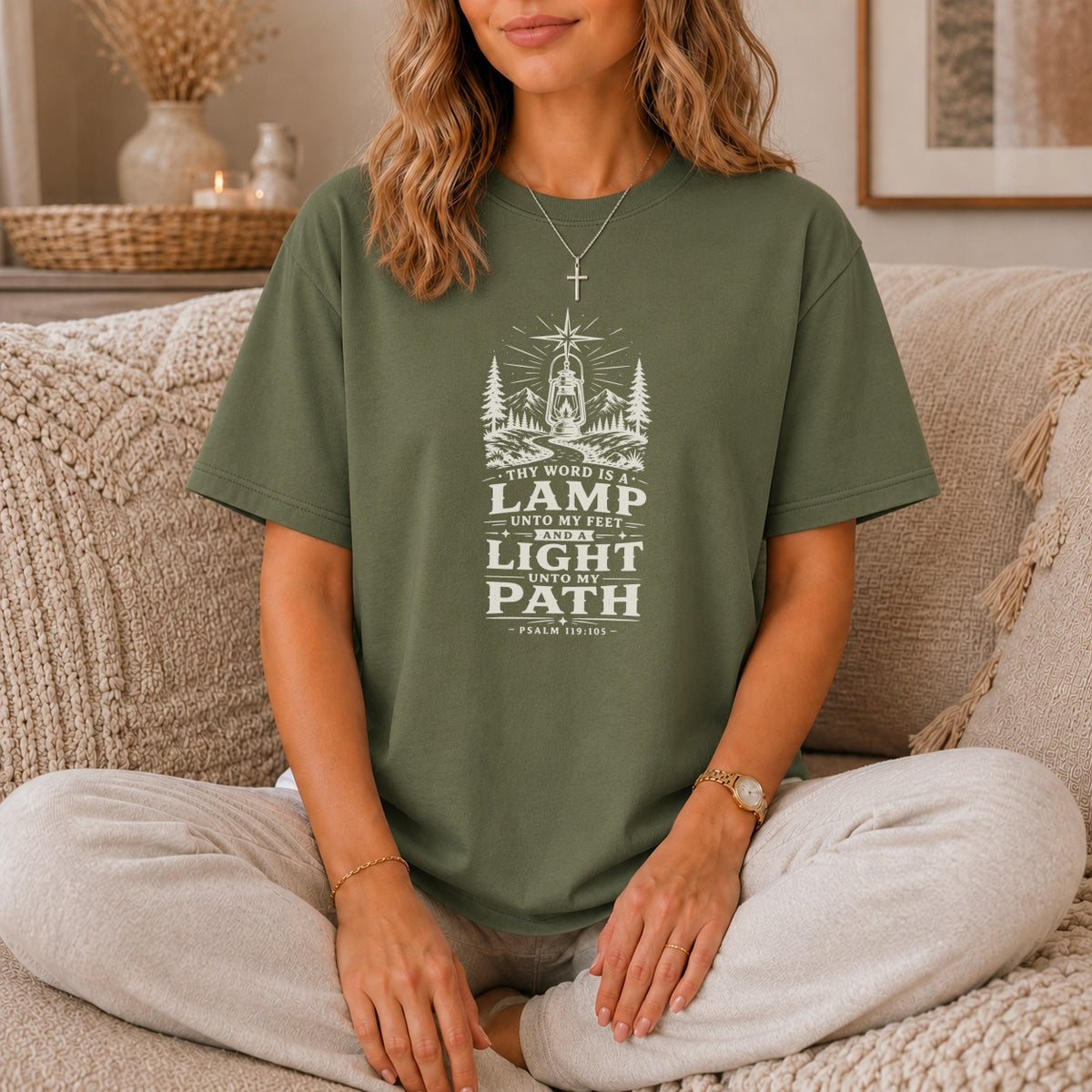 Lamp Unto My Feet Vintage Faith T-Shirt