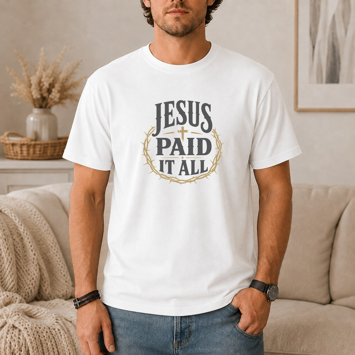 Jesus Paid It All Vintage T-Shirt