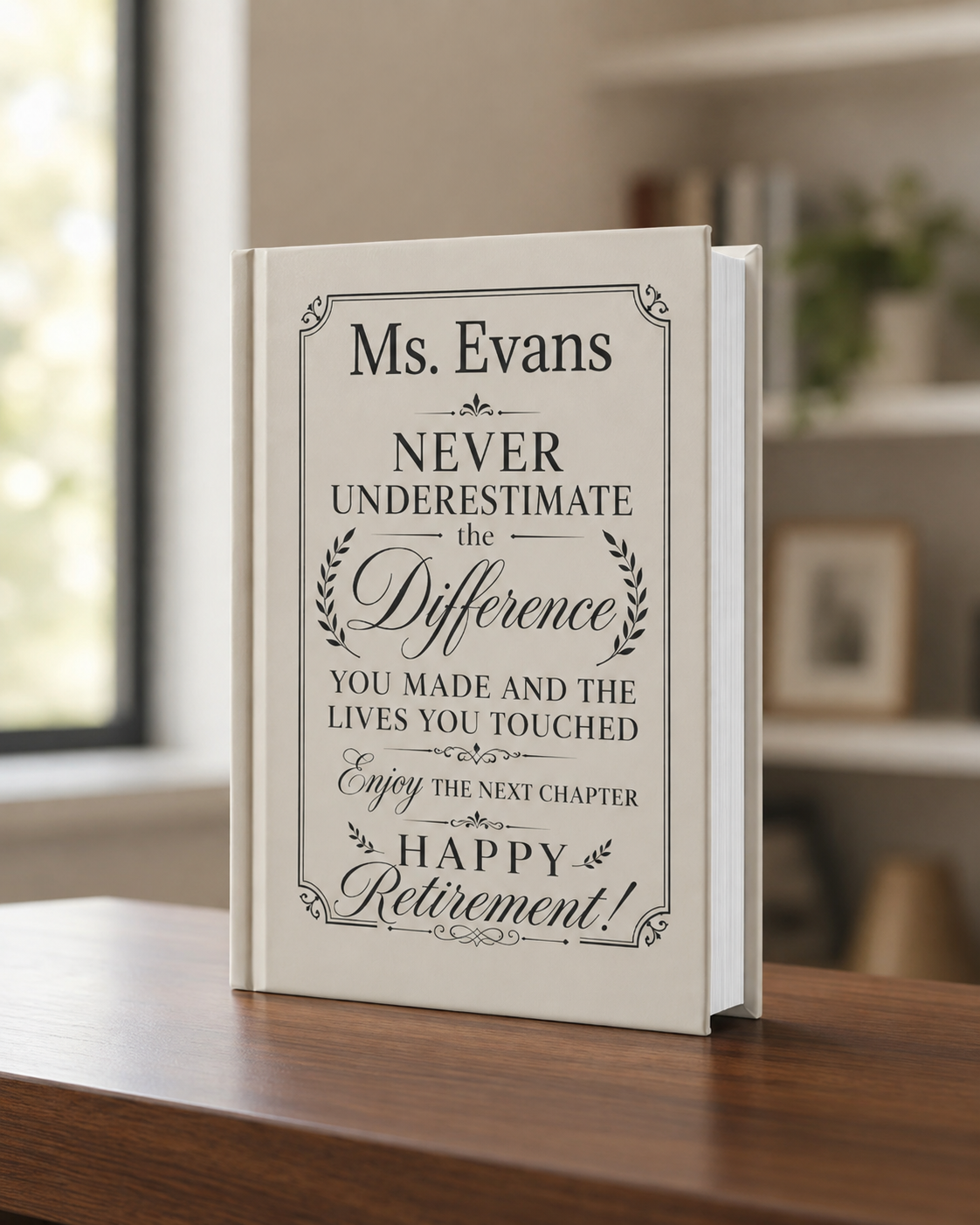 Personalized Retirement Gift Journal — Custom Name & Photo Keepsake