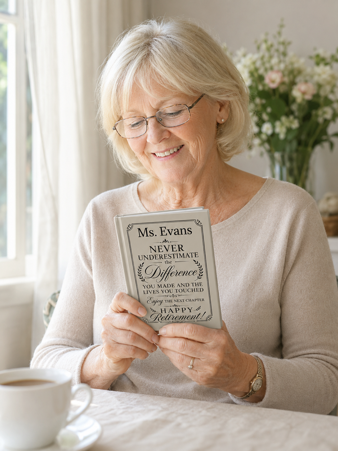 Personalized Retirement Gift Journal — Custom Name & Photo Keepsake
