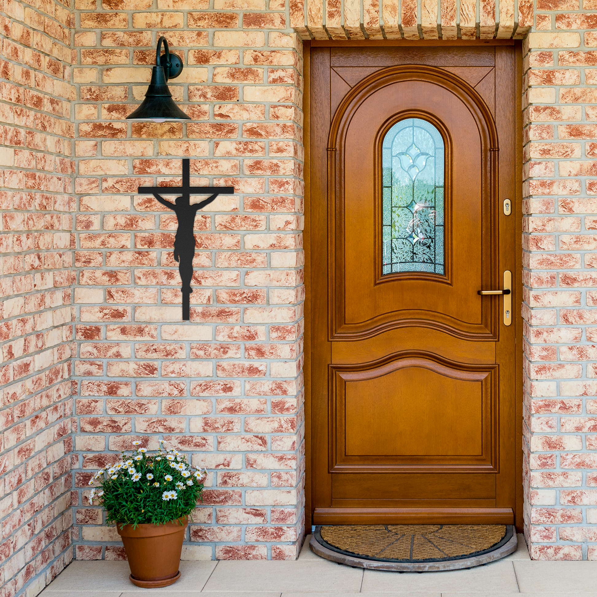 Crucifix_Metal_Wall_Art_Sign_Black_Brick_Entrance_Mockup.png_15982600