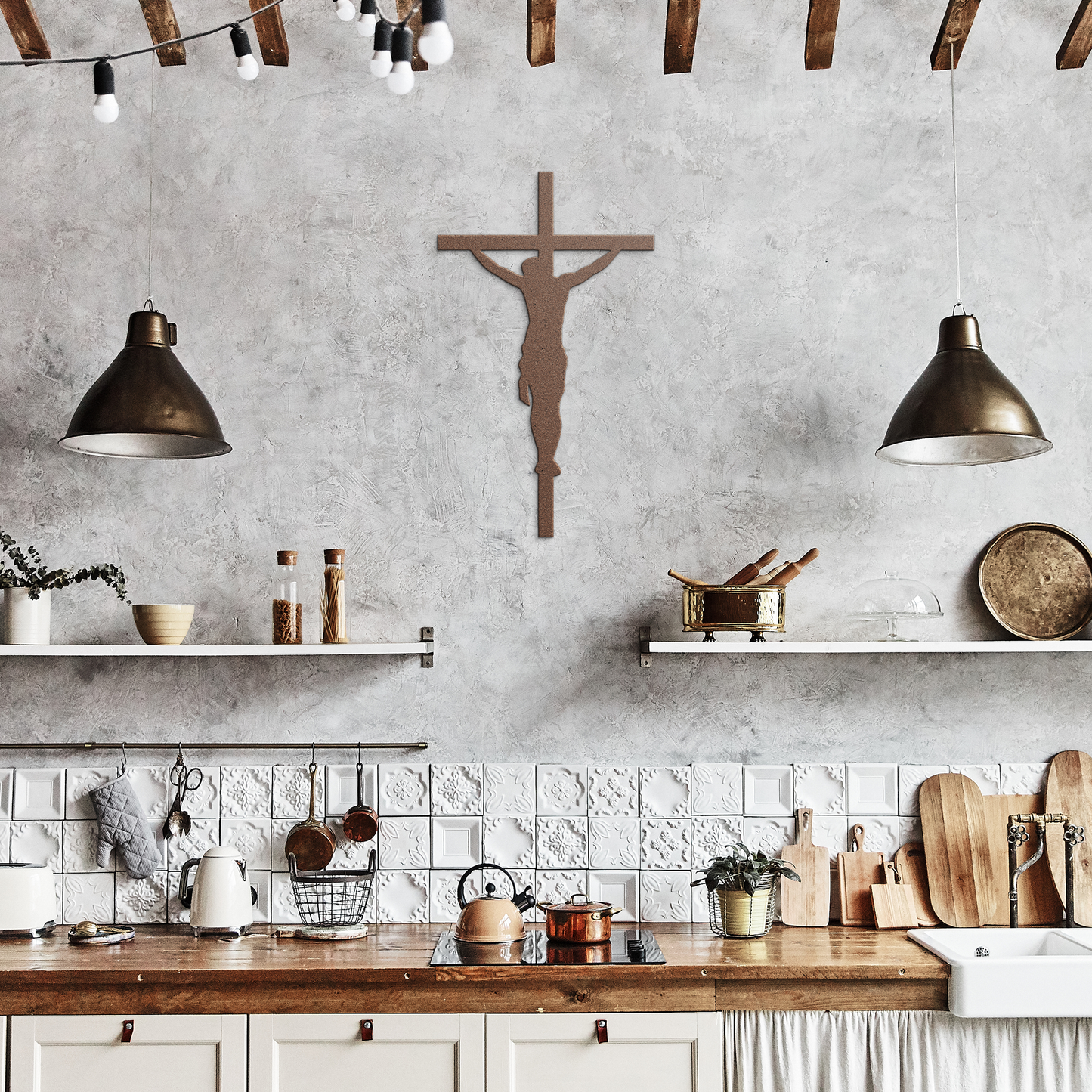 Crucifix_Metal_Wall_Art_Sign_Copper_Rustic_Kitchen_Mockup.png_15982605