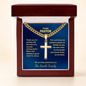 Pastor Appreciation Gift – Personalized Cuban Link Cross Necklace