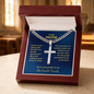 Pastor Appreciation Gift – Personalized Cuban Link Cross Necklace