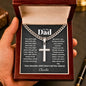 Cuban link chain cross necklace for dad silver — Your Favorite Child | The Faith World