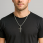 Grandson Cuban link cross necklace from grandpa message card | The Faith World