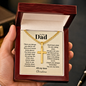 Cuban link chain cross necklace for dad silver — You Are My Hero | The Faith World