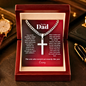 Cuban link chain cross necklace for dad silver — The One Who Turned Out Exactly Like You | The Faith World